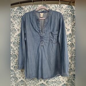 Andrea Jovine Blue Denim Shirt